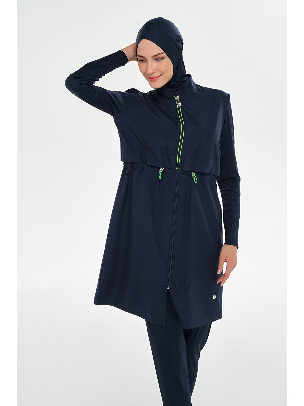 Spor Model Tam Kapalı Tesettür Mayo 3314 Koyu Lacivert-4