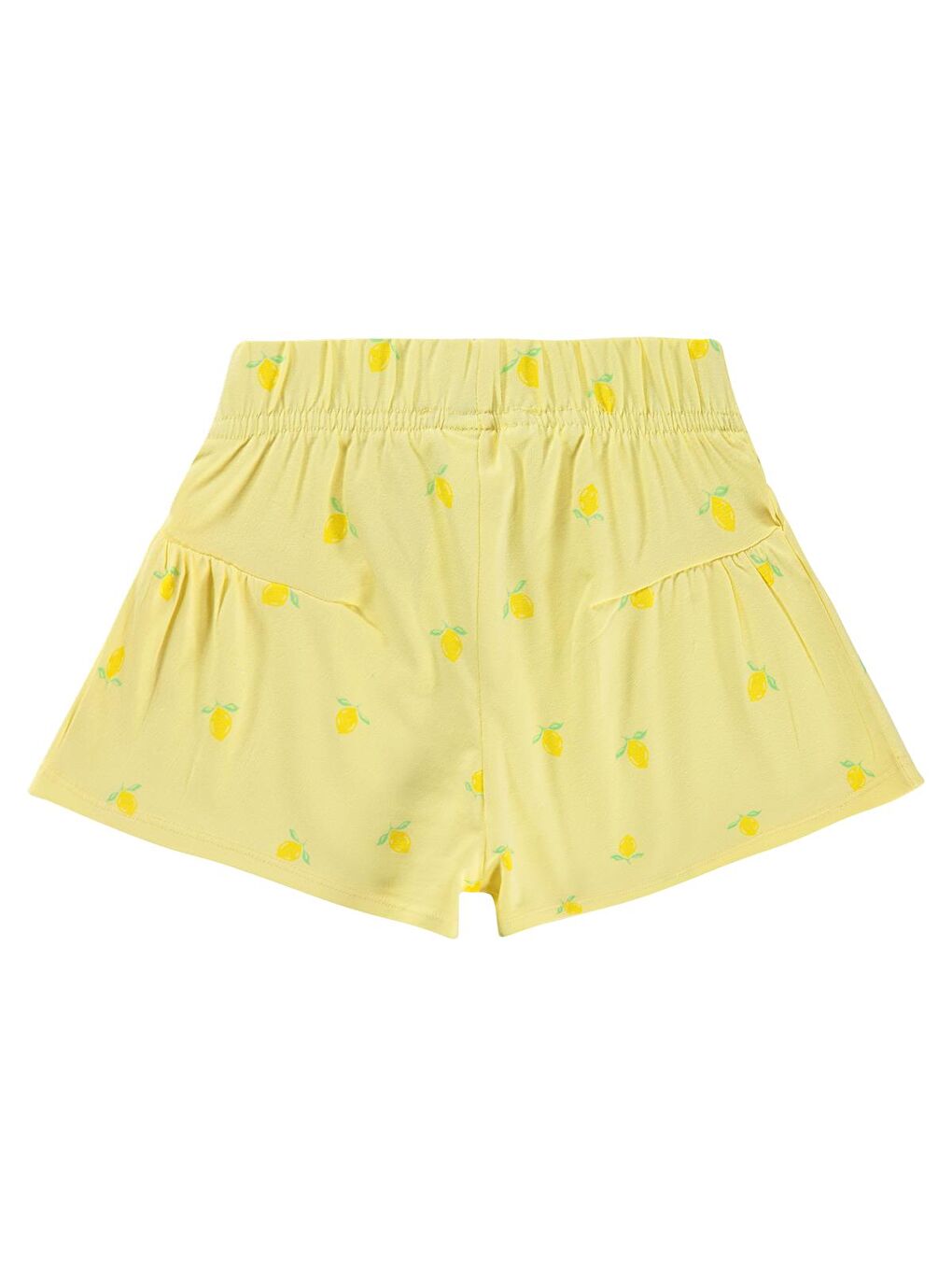 Girls Limon Desenli 2-5 Yaş Şort - Sarı-1