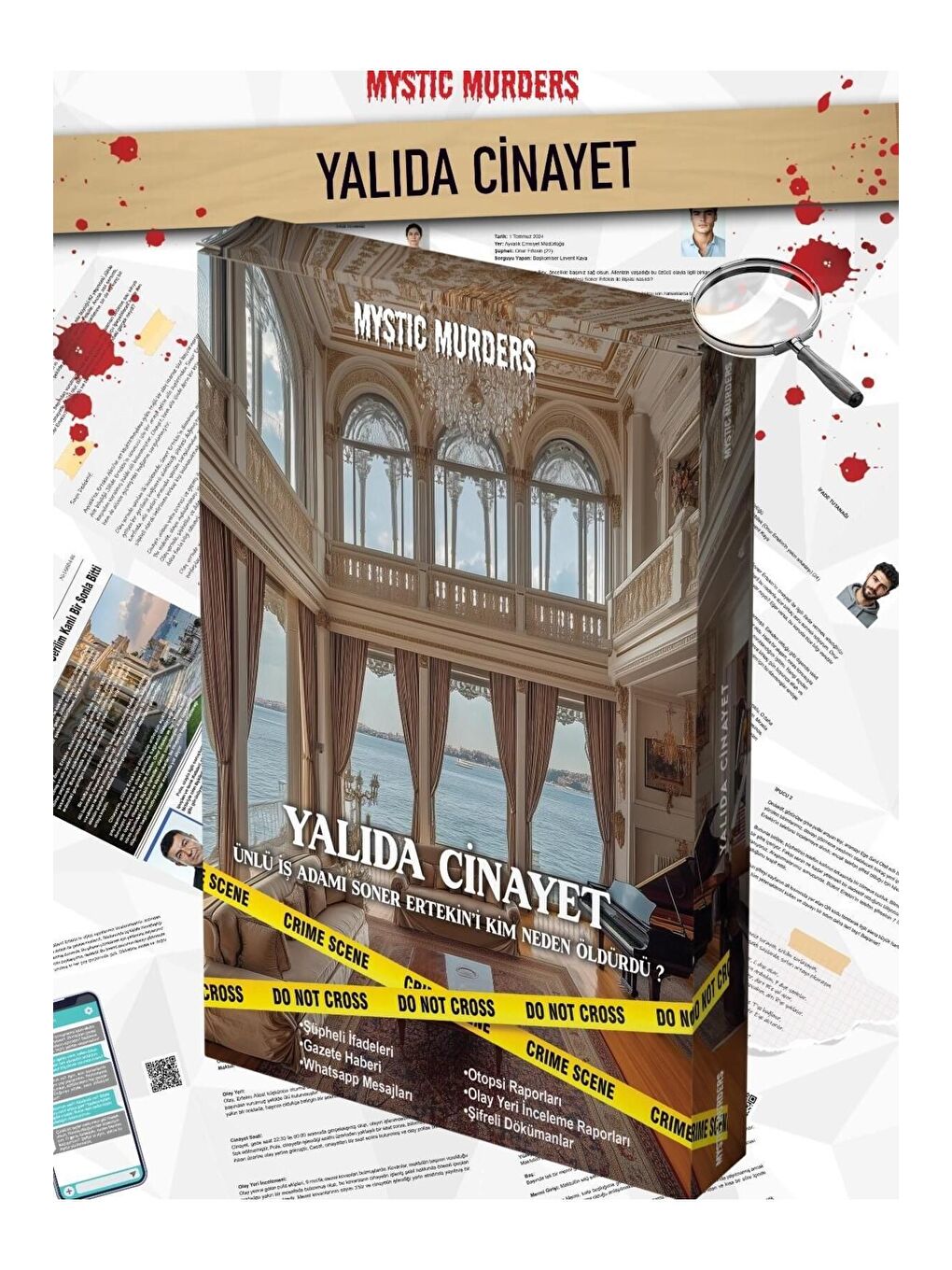 BAM HEDİYELİK EŞYA Dedektiflik Cinayet Çözme Oyunu   Yalıda Cinayet Dedektif Oyunu