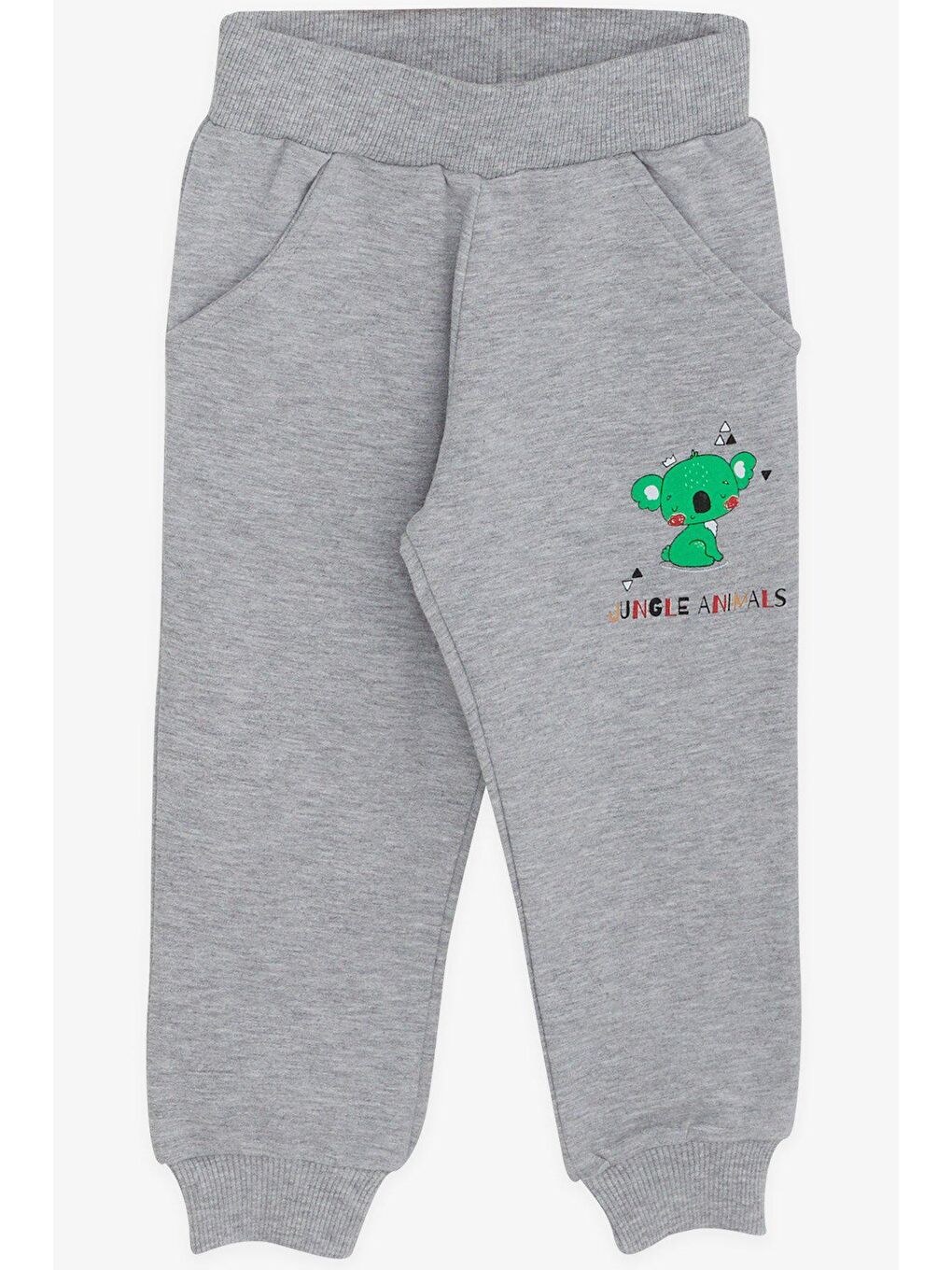 Erkek Bebek Eşofman Takımı Orman Hayvanları Baskılı Yeşil (9 Ay-2 Yaş)-3