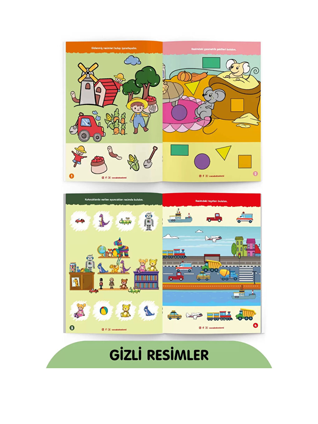 Çocuk Akademi Beyaz Yaz Sil Labirent ve Saklı Resimler Avantaj Paket - 2