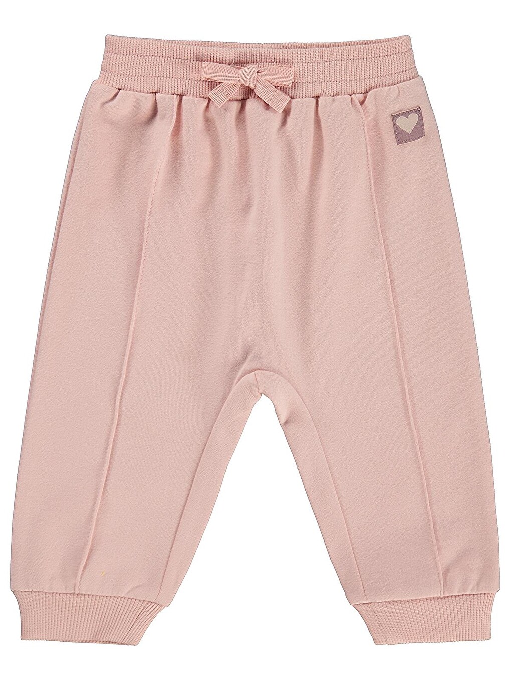 Baby Basic Kalp Etiketli 6-18 Ay Eşofman Altı - Pembe