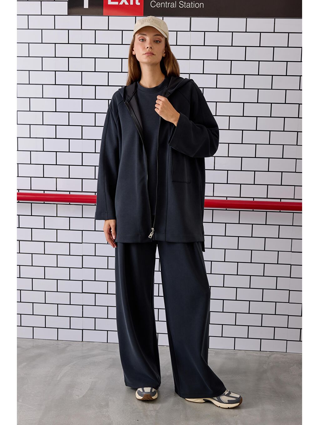 Örme Modal Sweat Siyah