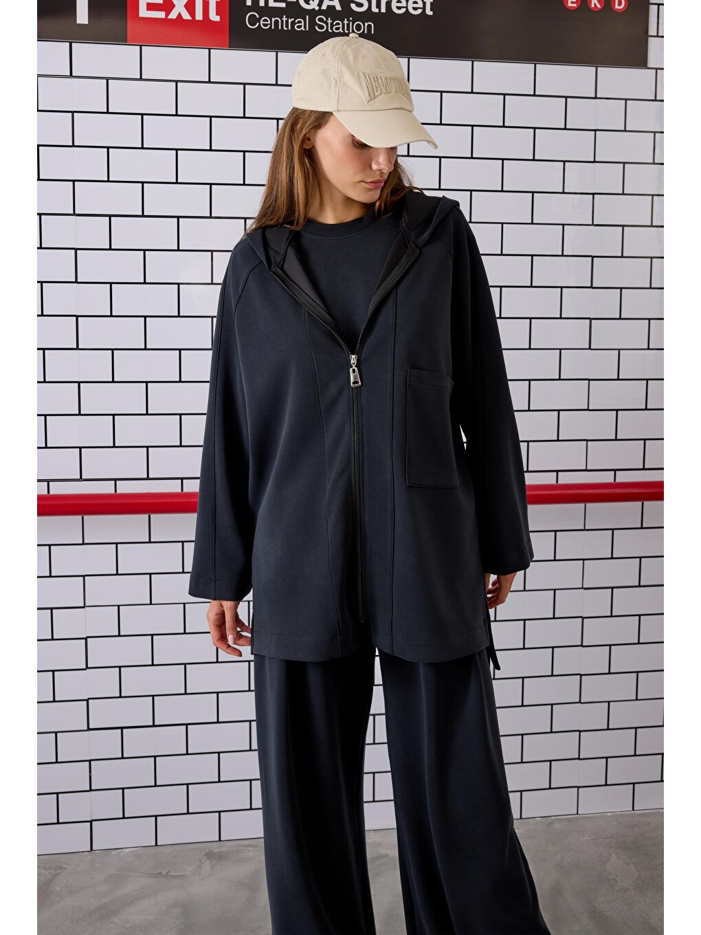 Örme Modal Sweat Siyah-1