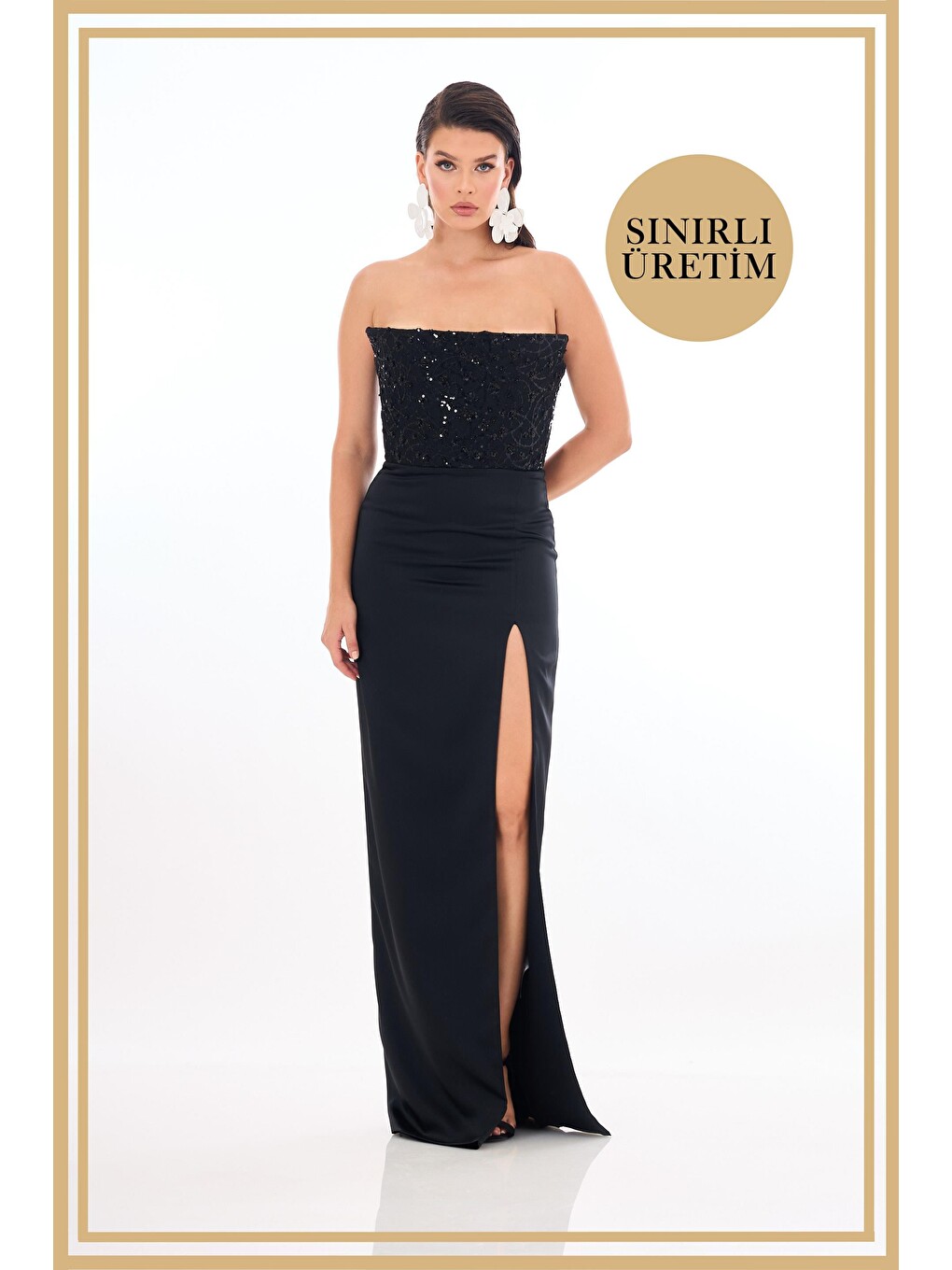 Limited Edition | Lady Siyah Uzun Elbise-1