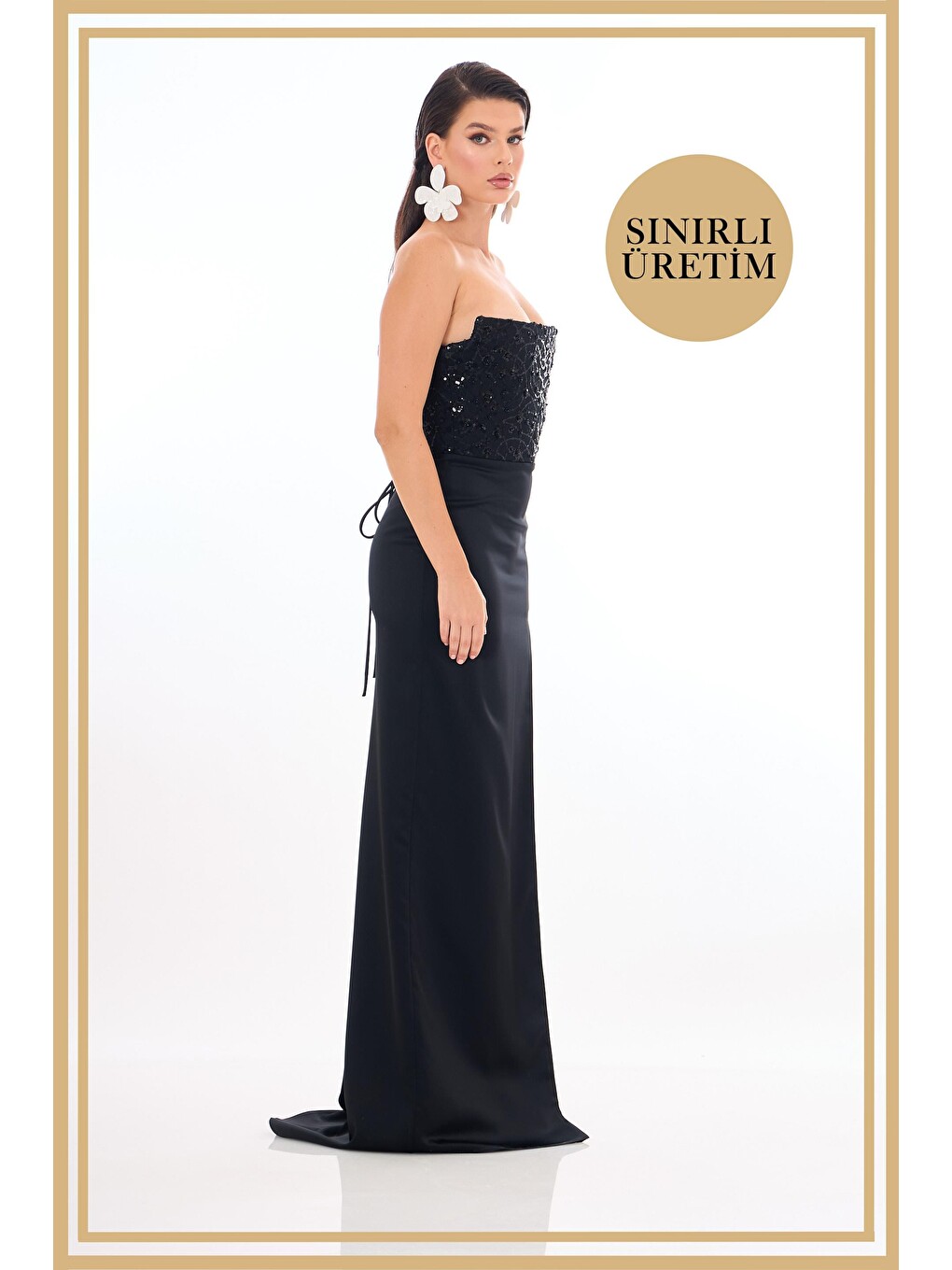 Limited Edition | Lady Siyah Uzun Elbise-3