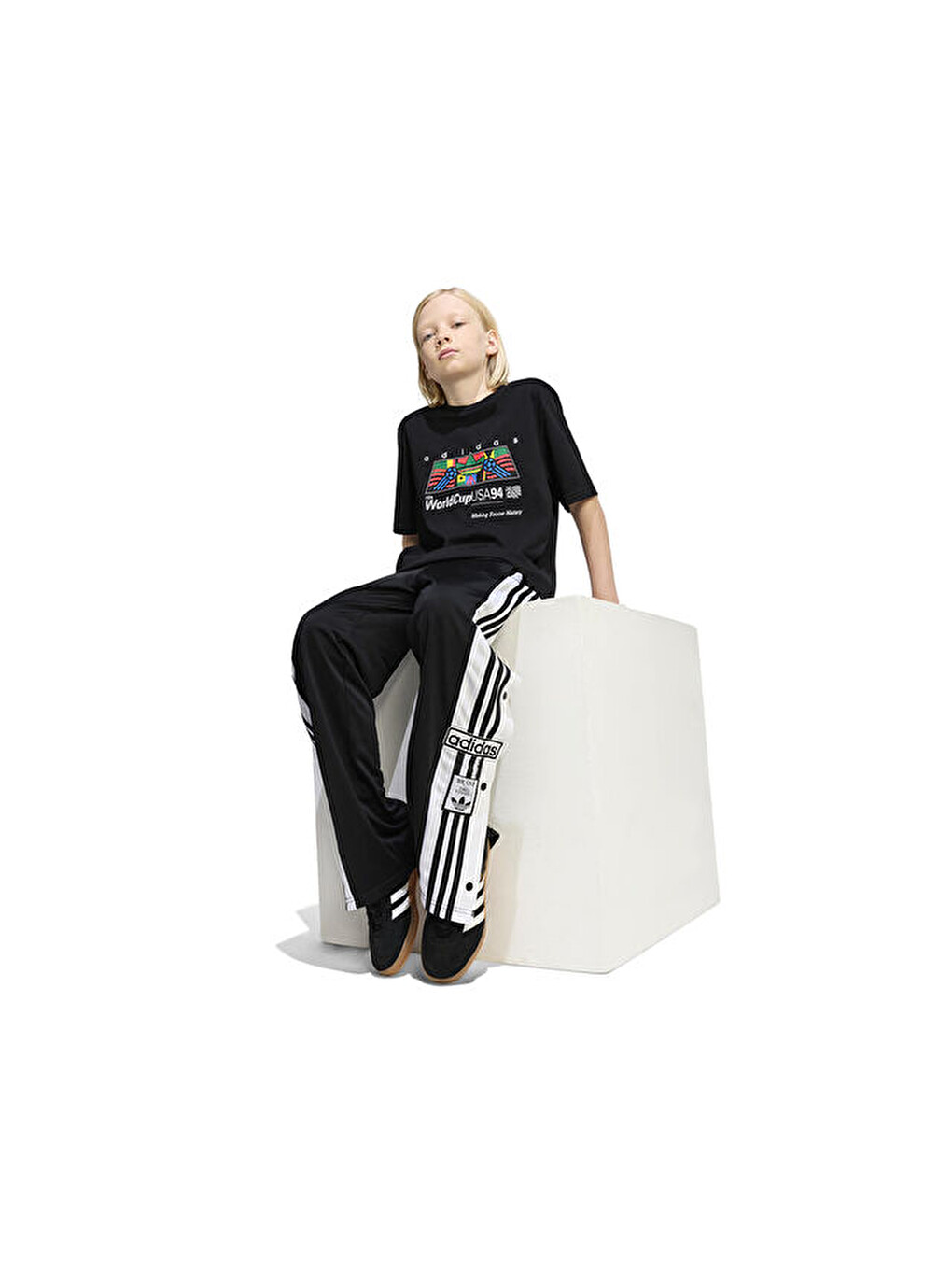 Lo Gfx T Shirt Çocuk Günlük Tişört Kd7879 Siyah-5