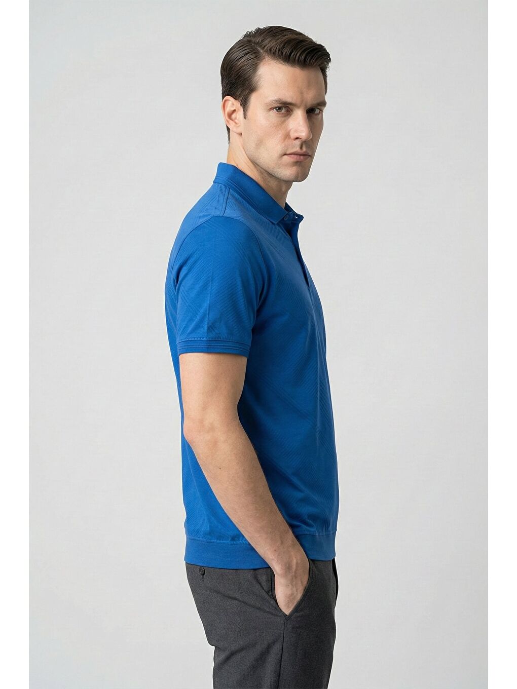 Mavi Giotelli Saks Comfort Fit %100 Pamuk Polo Yaka Düğmeli Erkek T-Shirt-2