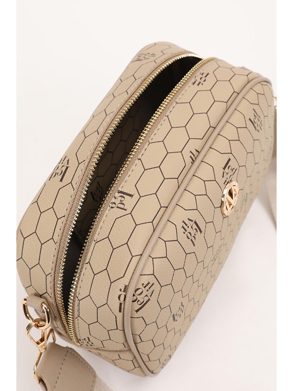 Bej Vizon Kadın Omuz Çantası 930193-4