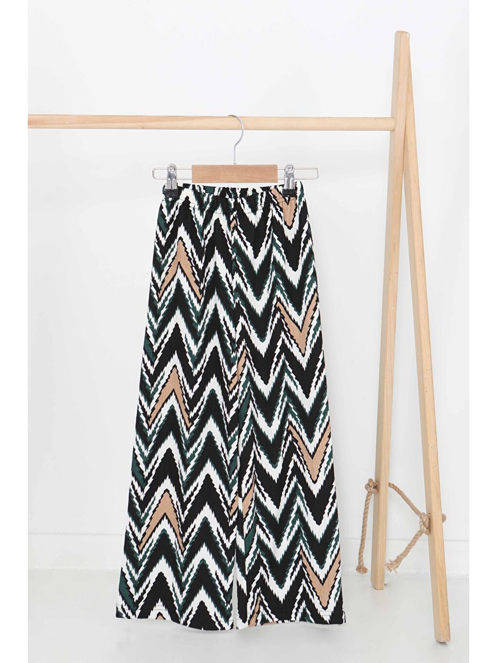 Yeşil Kız Çocuk Zumrut Desenli Pantolon - 27379