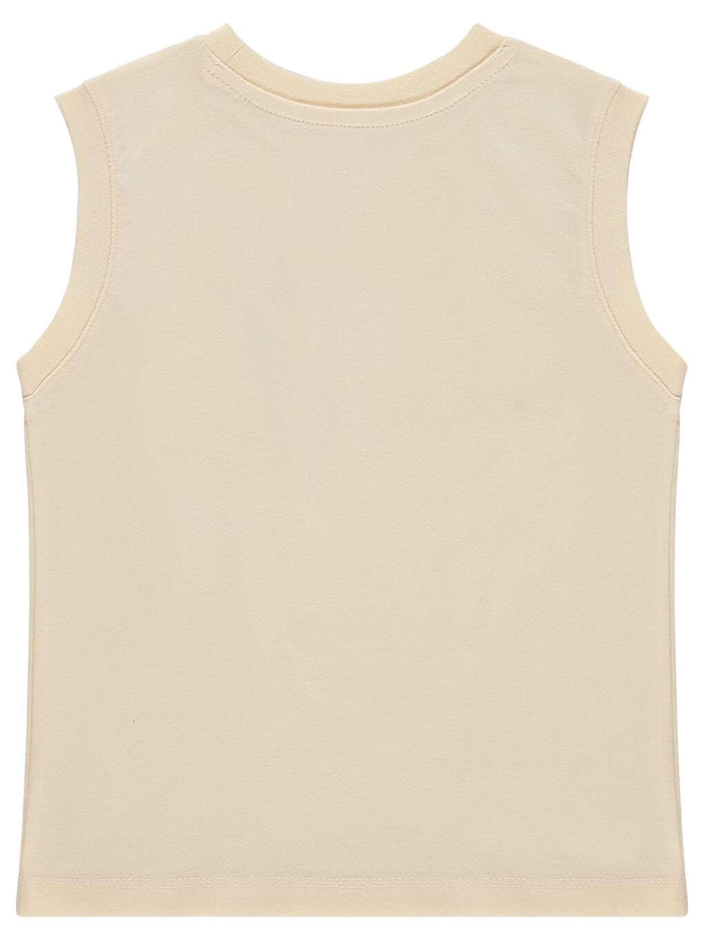 Boys Önü Cepli Zürafalı 2-5 Yaş Tişört - Ekru-1