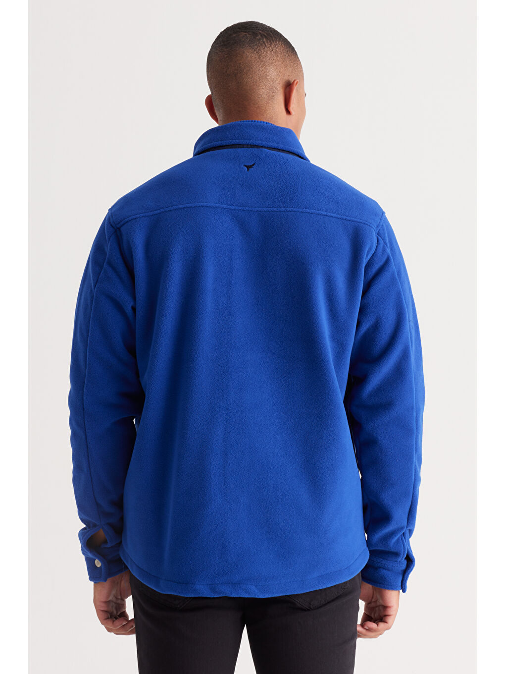 Mavi Erkek Saks-Lacivert Standart Fit Normal Kesim Gömlek Yaka Cepli Polar Ceket-6
