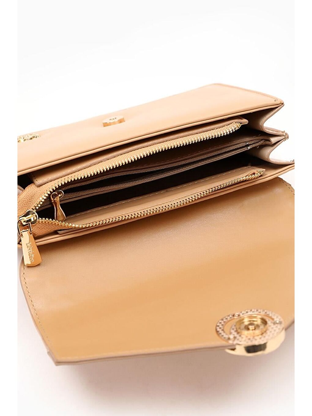 Bej Kum Kadın Omuz Çantası 930128-4