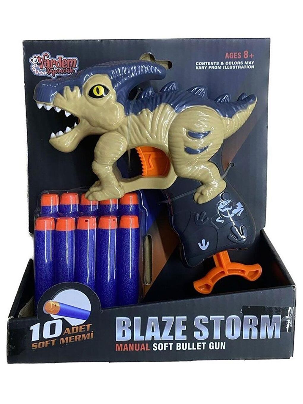 Yumusak Mermılı Dınozor Müzikli Ve Işıklı Oyuncaklar - Gri