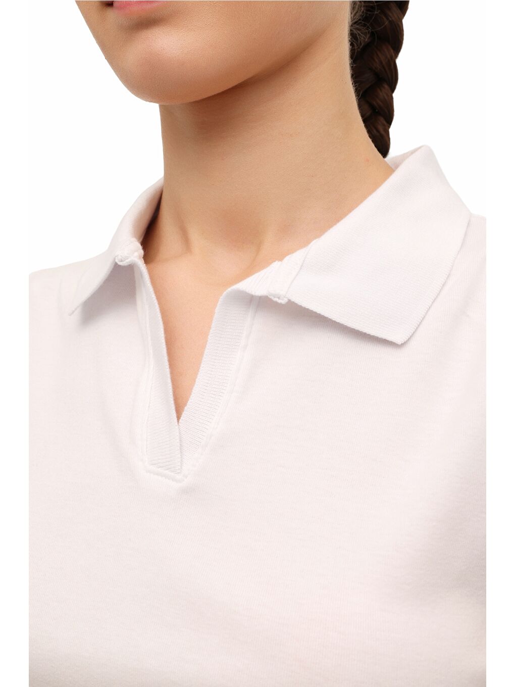 Bej WB POLO YAKA 10MDK212 5FX Ekru Kadın Atlet-3