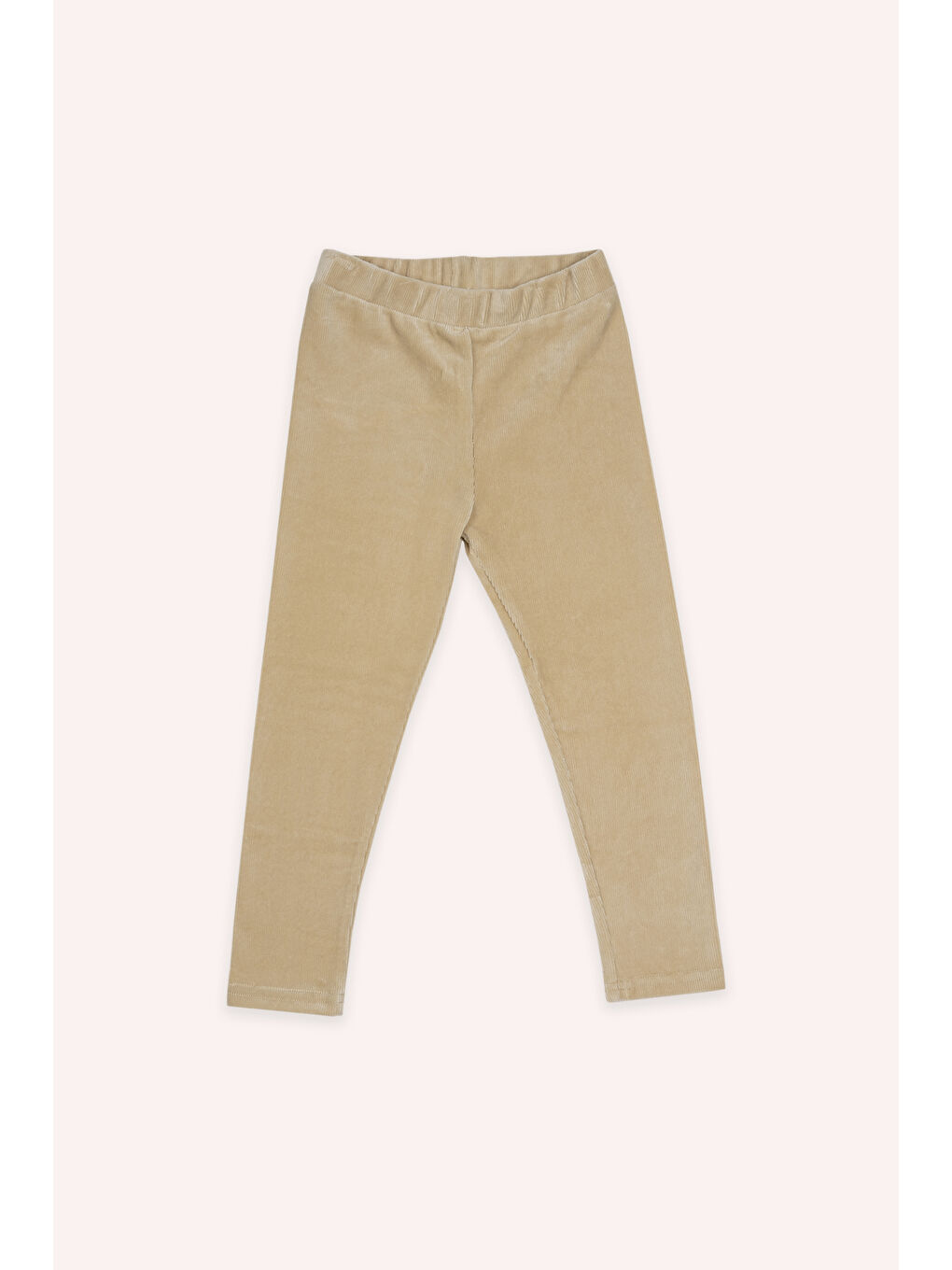 Bej Kız Çocuk Fitilli Tayt