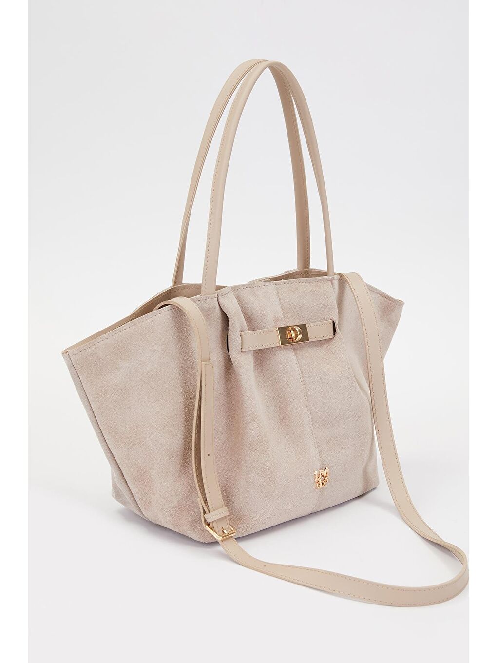 Ekru Krem Kadın El ve Omuz Çantası 930258-1