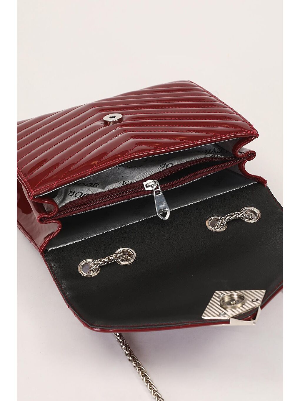 Bordo Rugan Kadın Omuz Çantası 930076-3