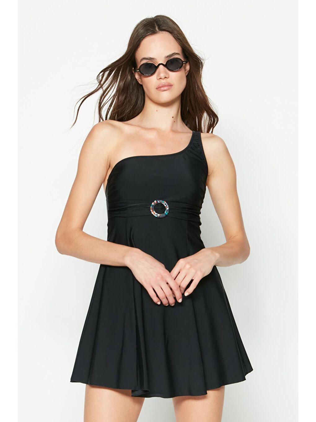 Tek Omuz Mayo 7511 Siyah-5