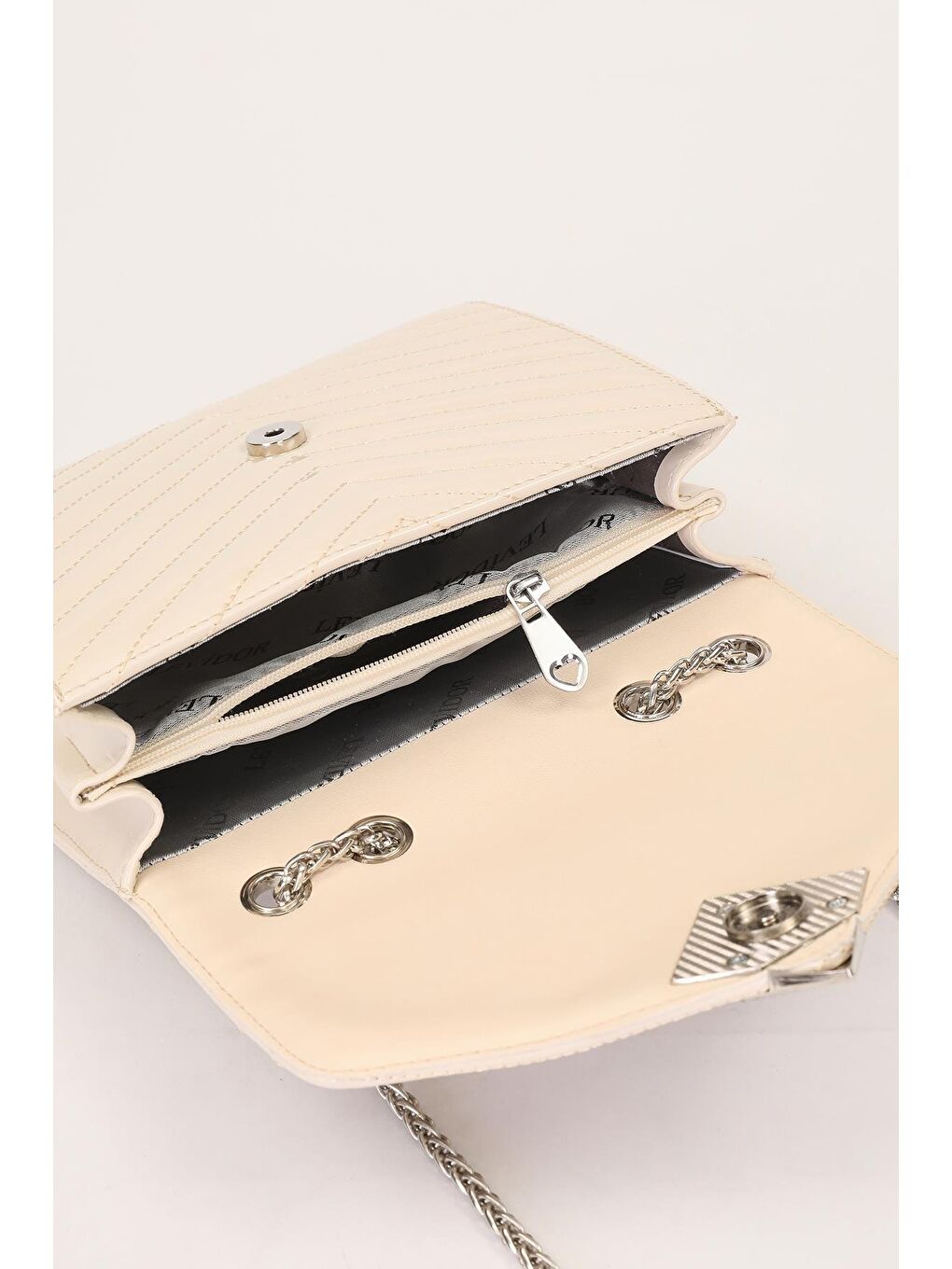 Kahverengi Krem Rugan Kadın Omuz Çantası 930076-3