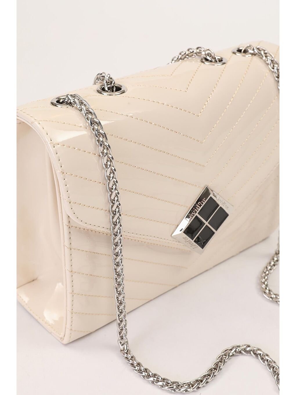 Kahverengi Krem Rugan Kadın Omuz Çantası 930076-4