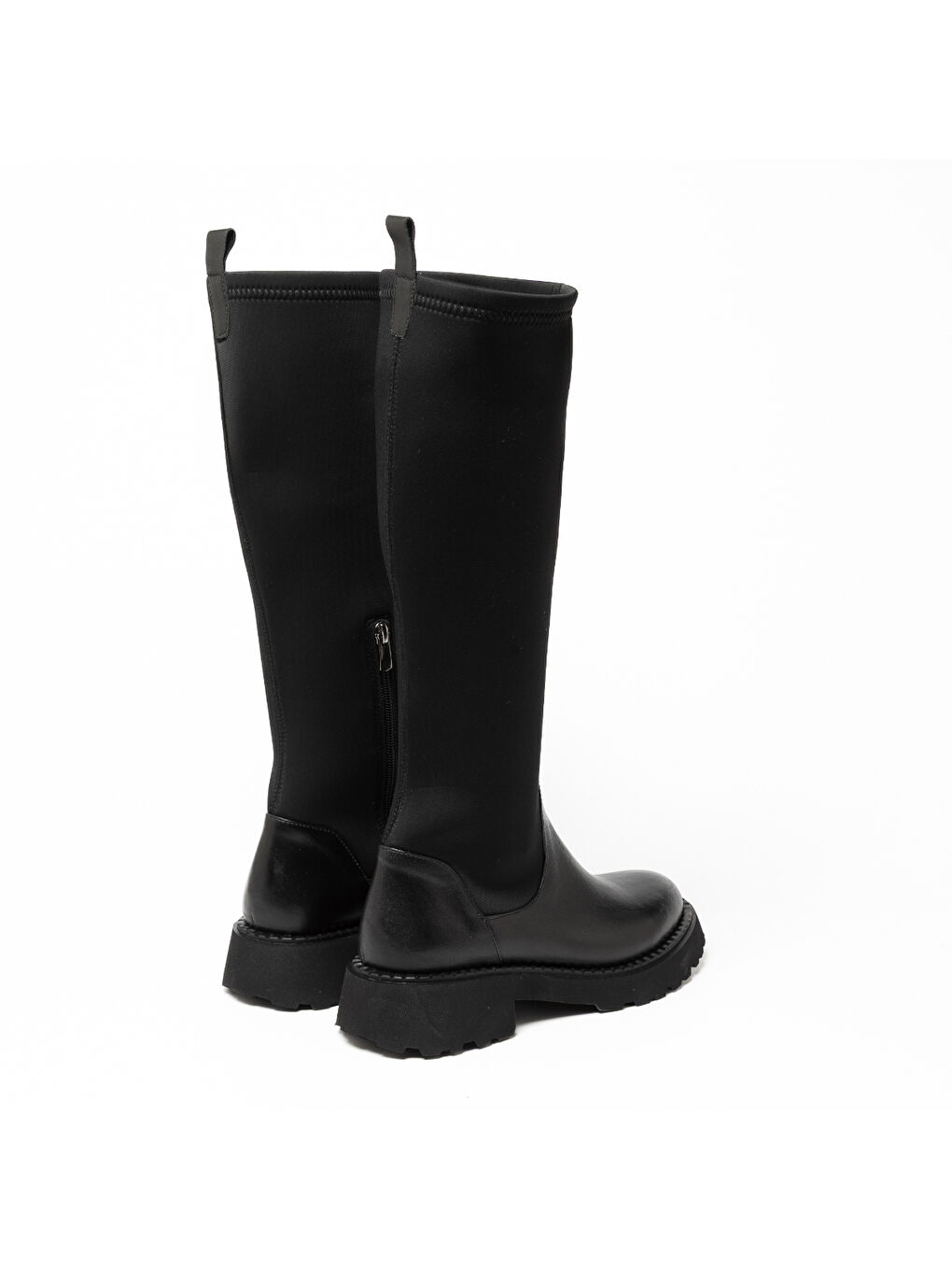 Kadın Çizme GTN-20792 Siyah Deri Siyah Strec-5