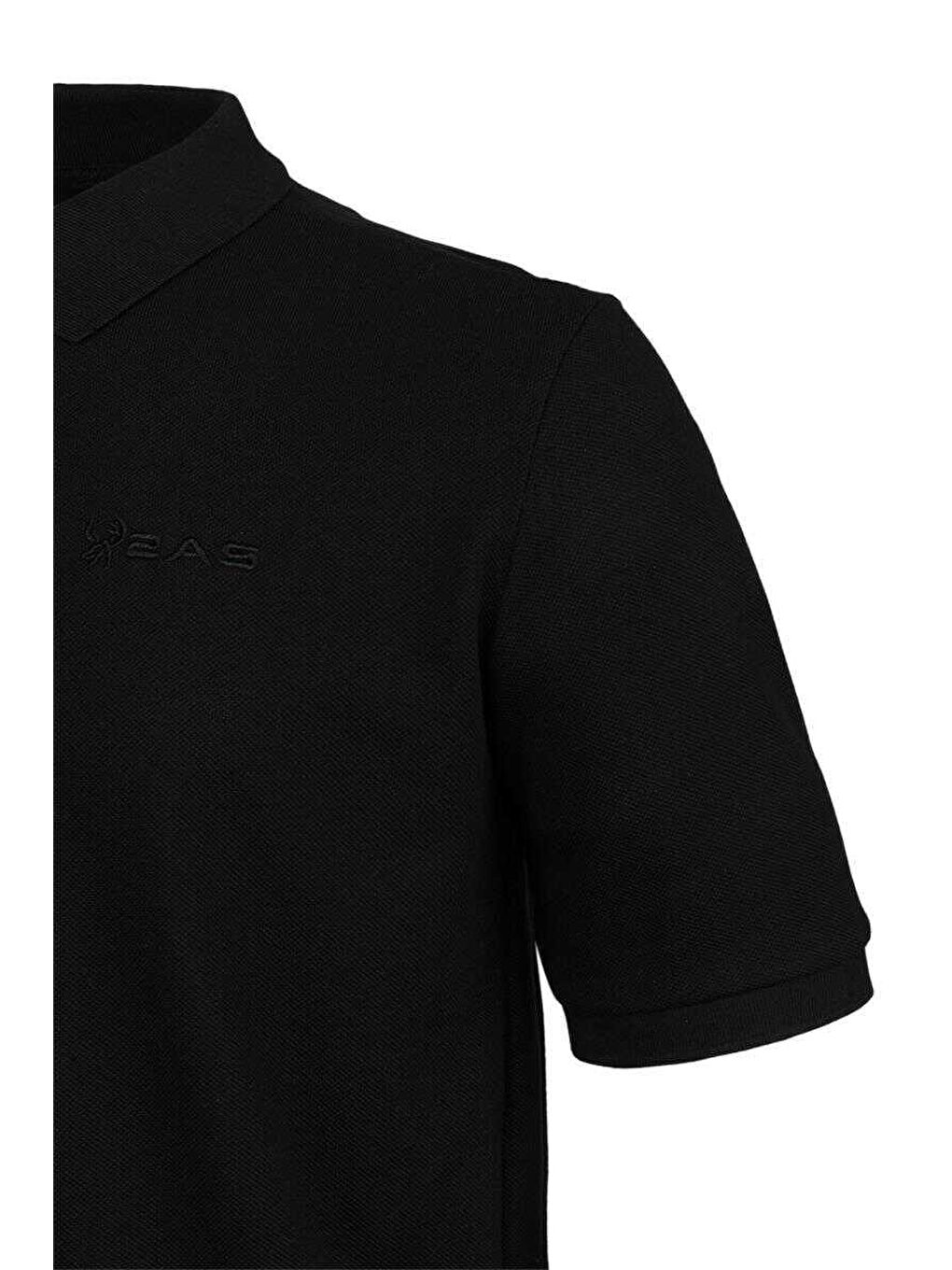 Siyah Art Erkek Polo Yaka T-shırt-2