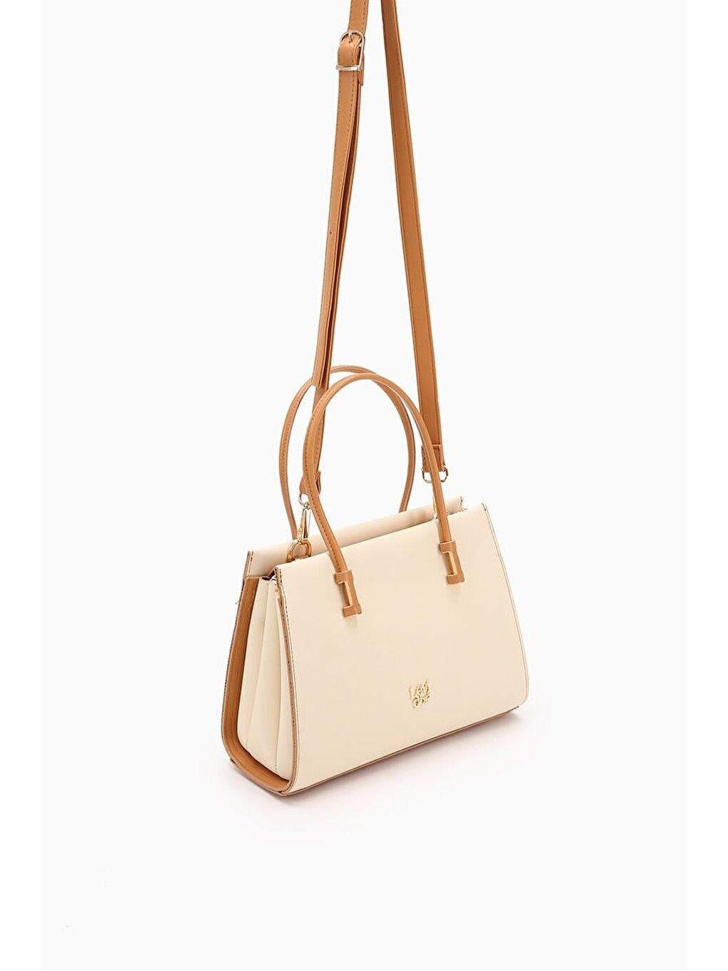 Ekru Krem Kadın El ve Omuz Çantası 930156-1