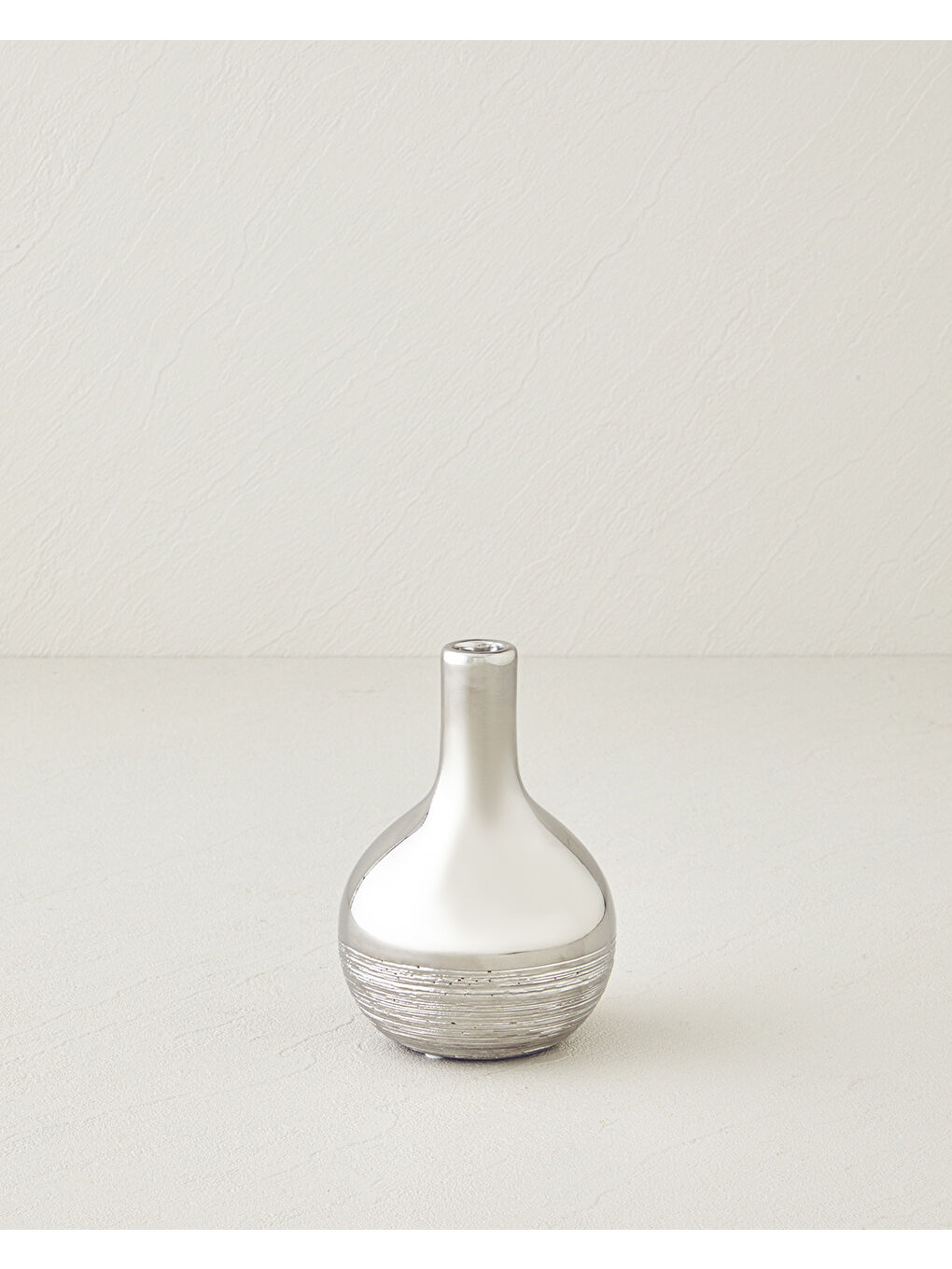 Gri Shine Bright Vazo Silver