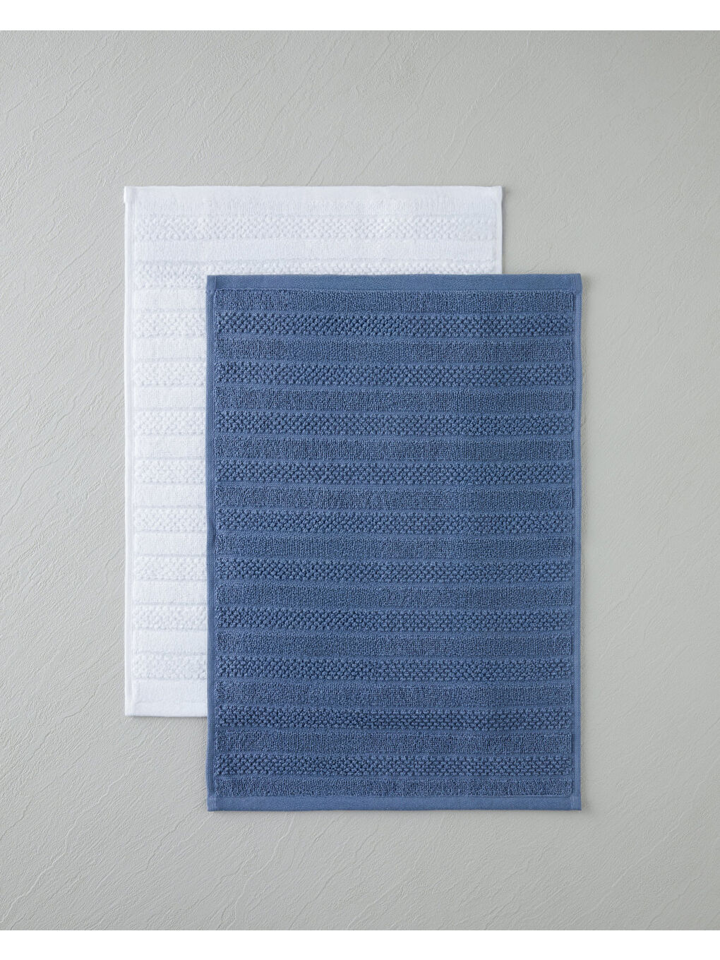 Sandy Stripe Pamuk El Havlusu 30x45 cm Beyaz-2