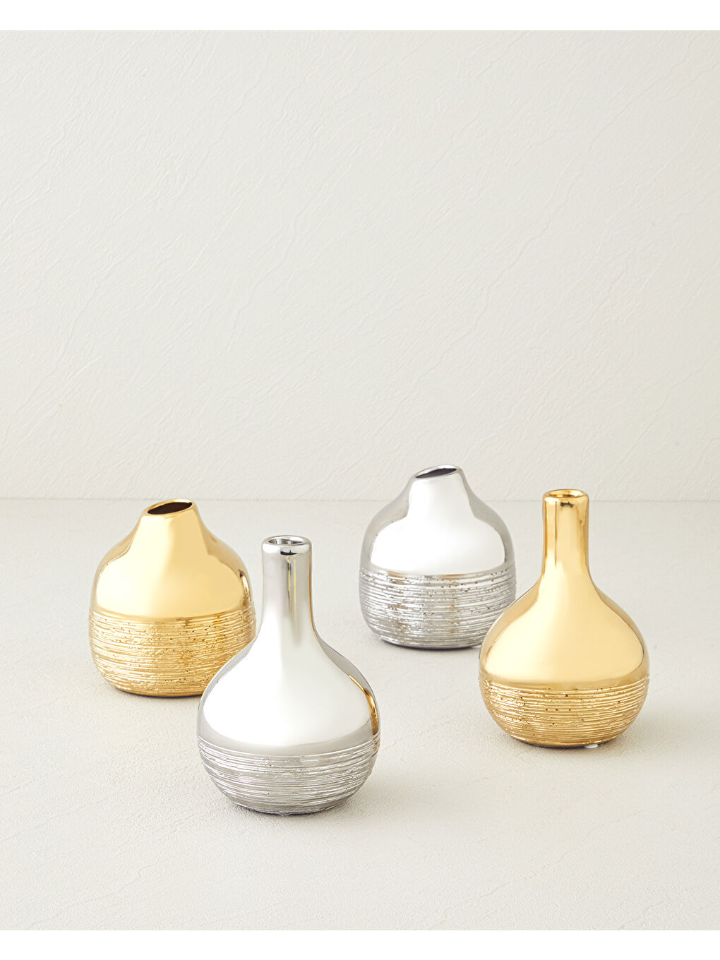 Sarı Fancy Vazo Gold-2