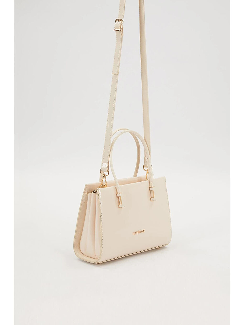 Kahverengi Krem Rugan Kadın El ve Omuz Çantası 930156-1