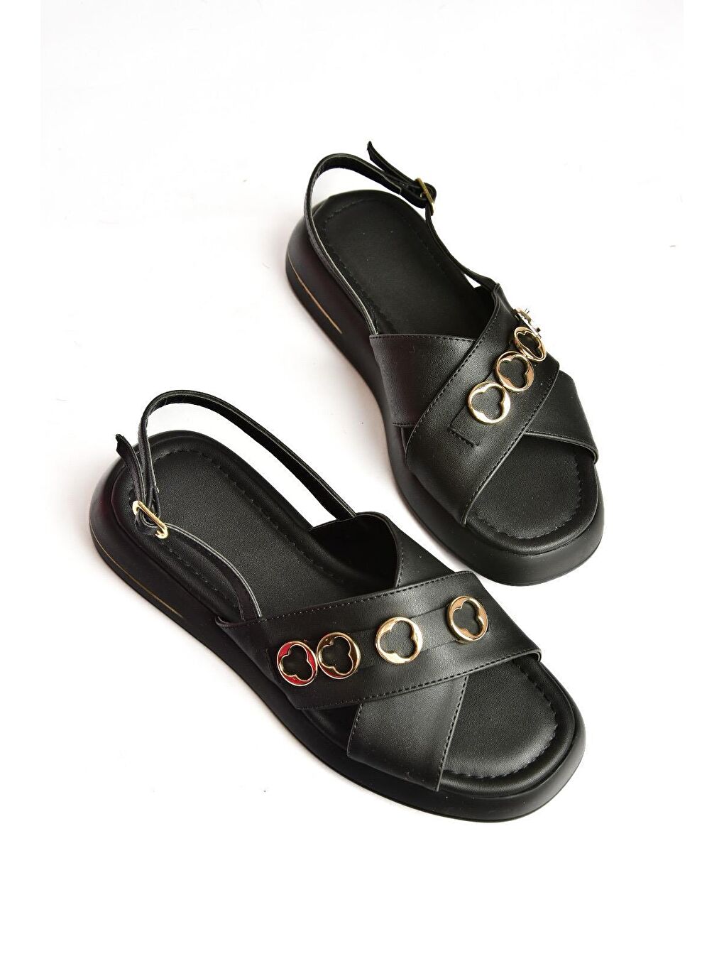 S5181058 Siyah Kadın Sandalet-2