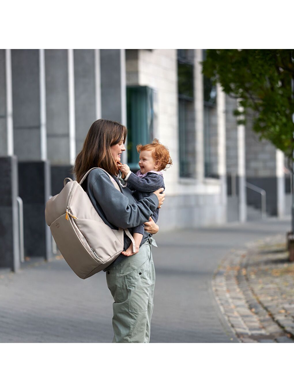 Slender Up Bebek Bakım Sırt Çantası Taupe-8
