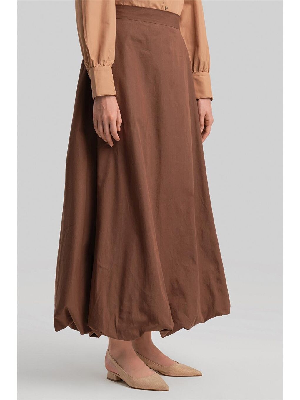 Balon Etek 24Y1641 Kahverengi-4