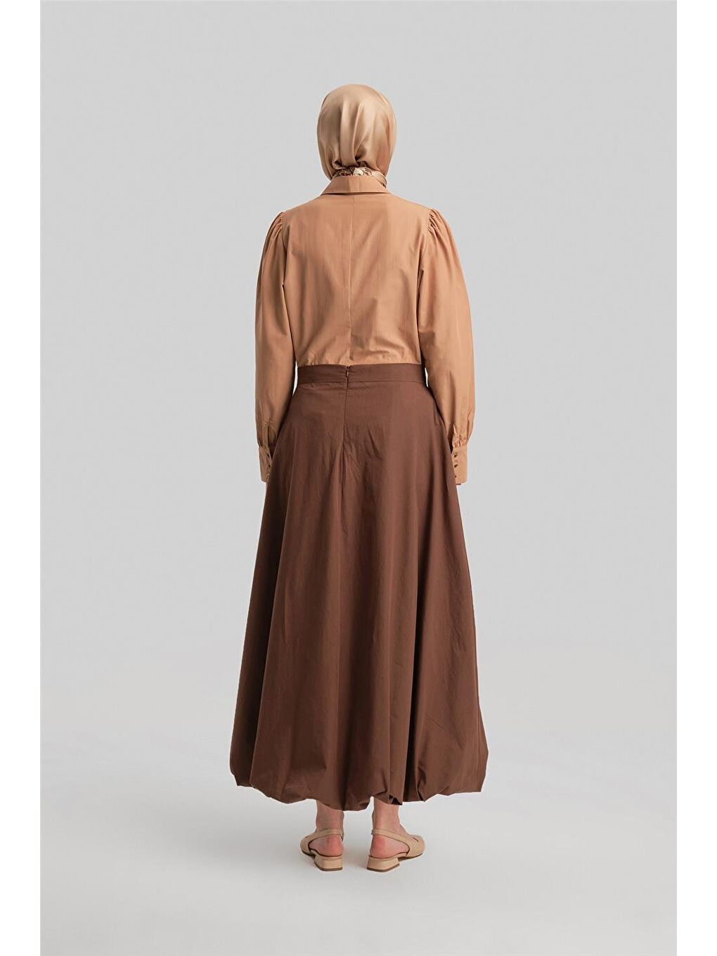 Balon Etek 24Y1641 Kahverengi-6