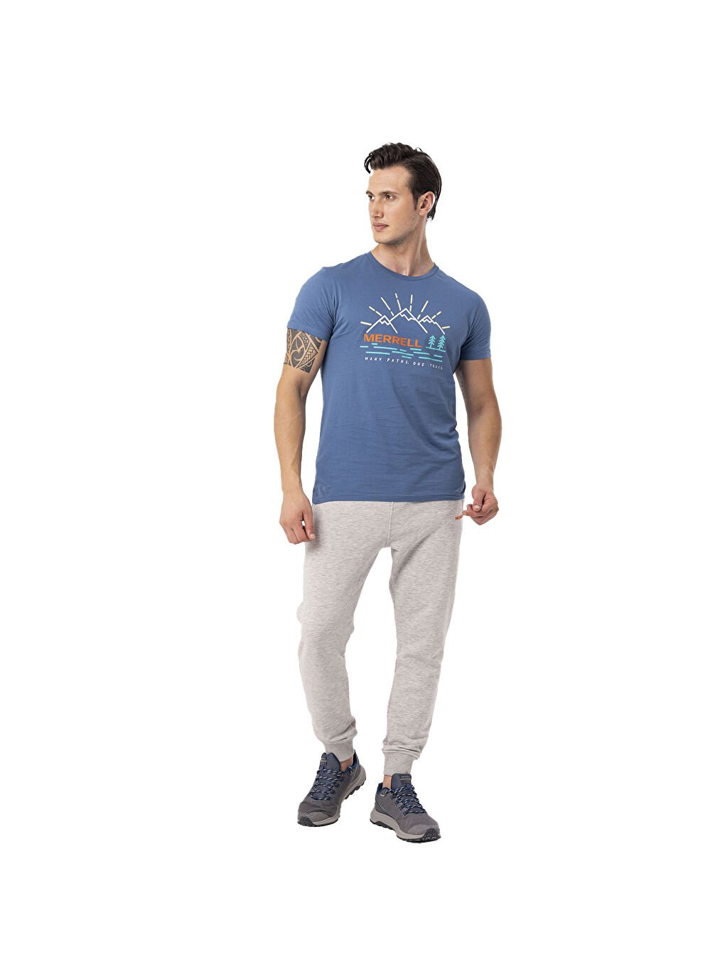 Tobi Erkek Mavi Tişört-1