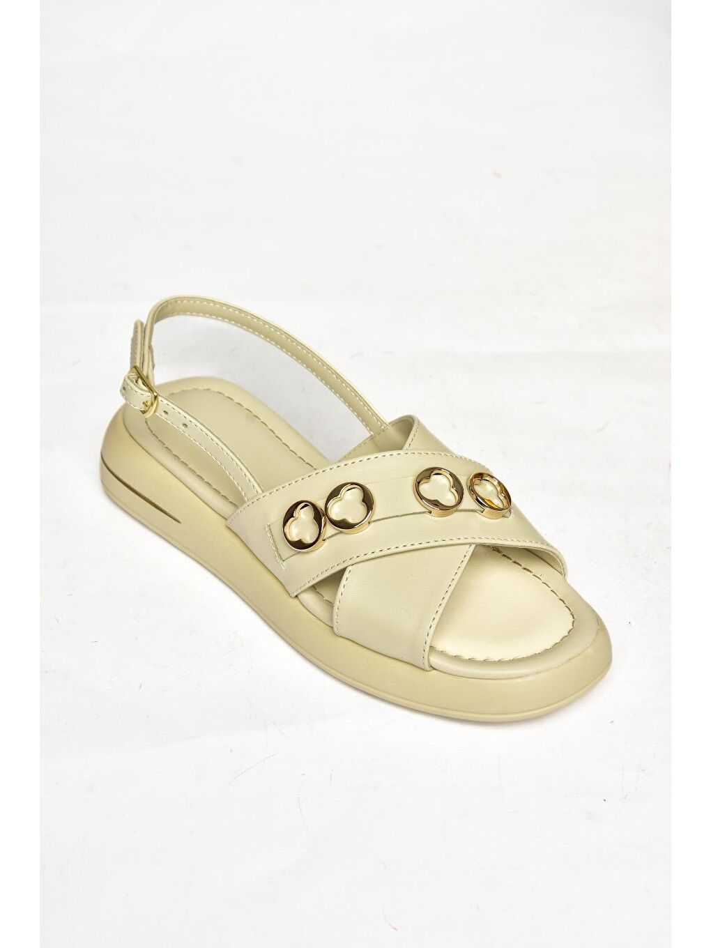 S5181058 Bej Kadın Sandalet-1