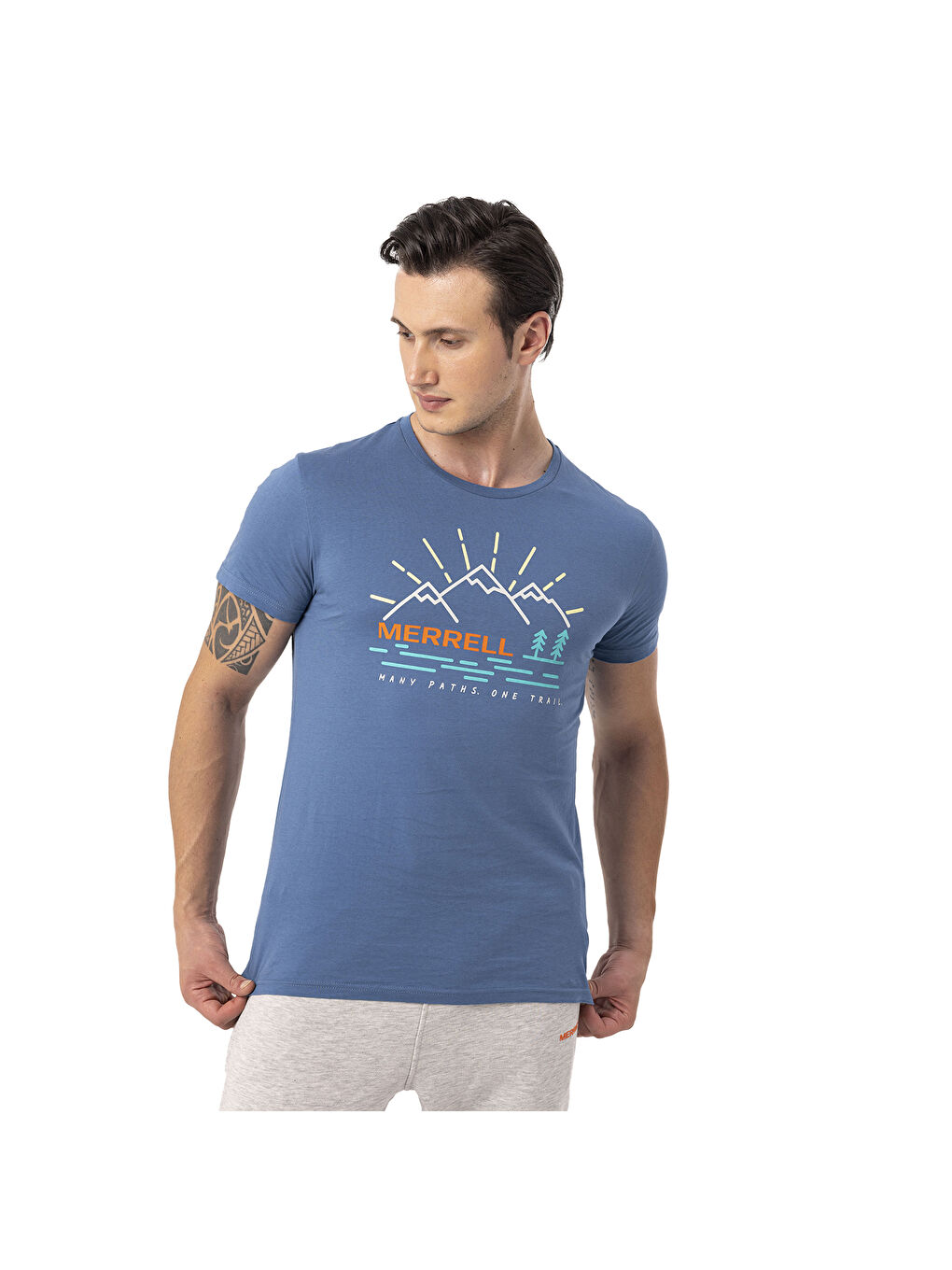 Tobi Erkek Mavi Tişört-3