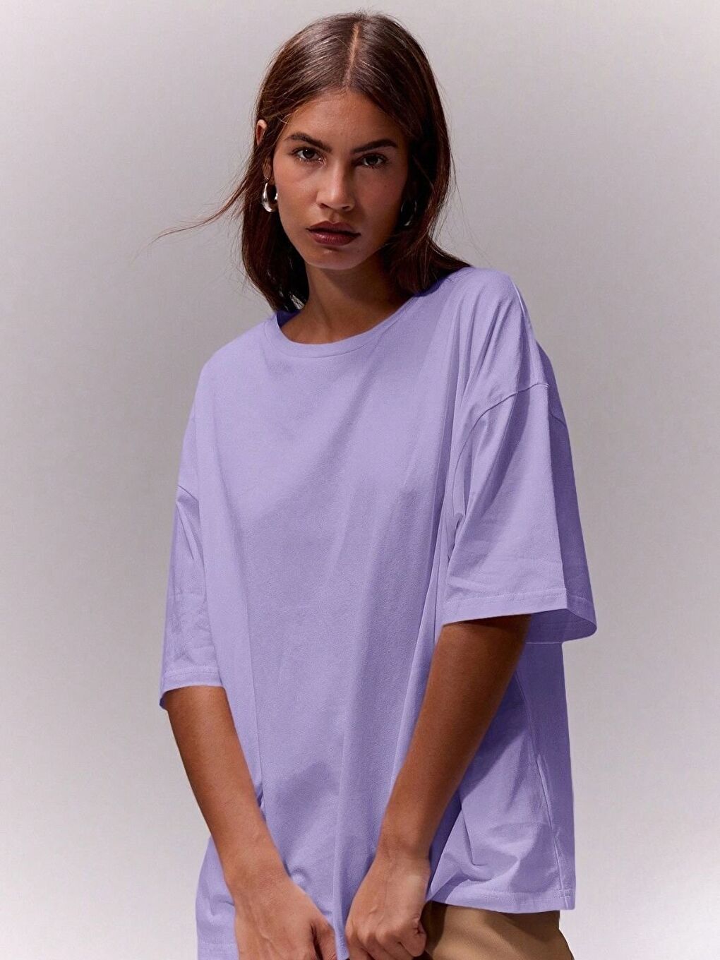 Lila Ev ve Günlük Giyim Tişört