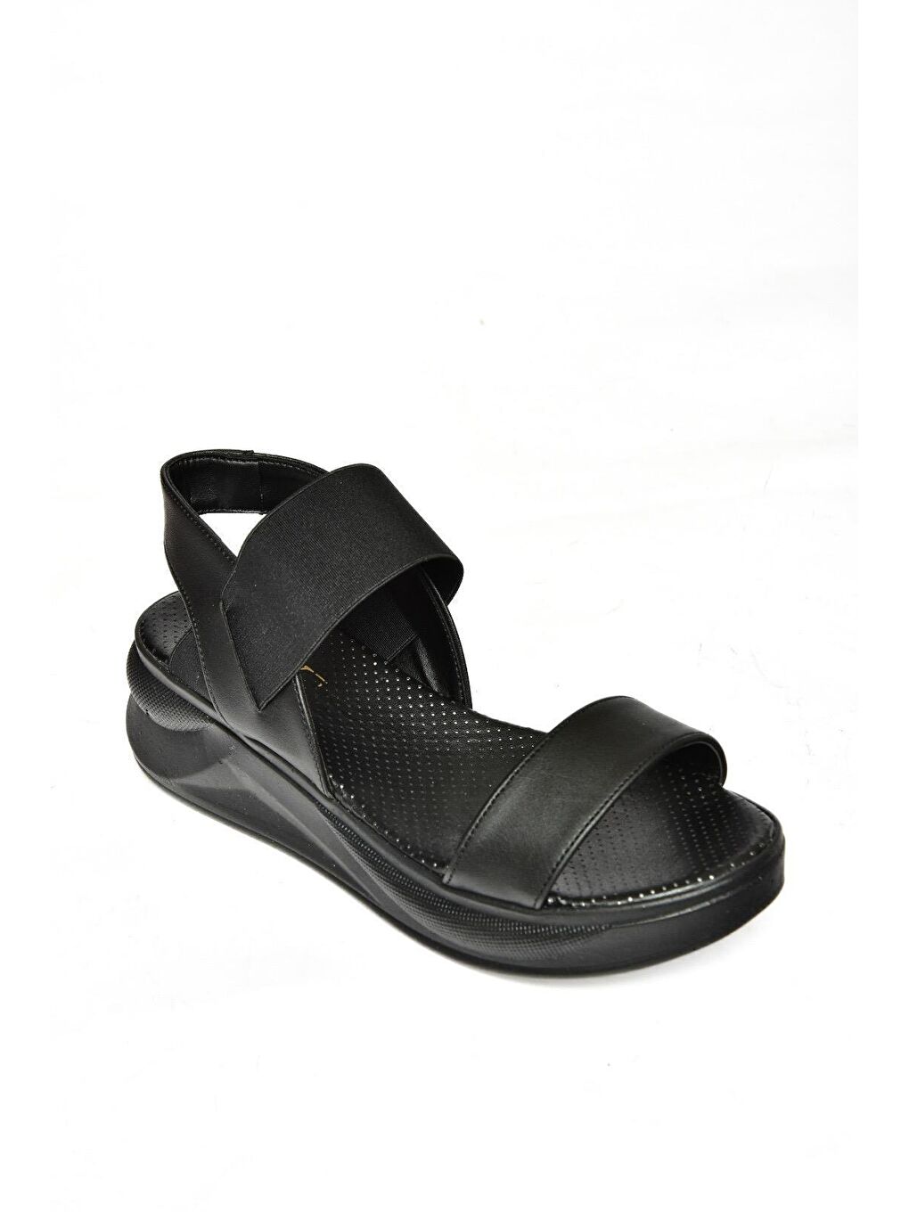 S7133308 Siyah Kadın Sandalet-1