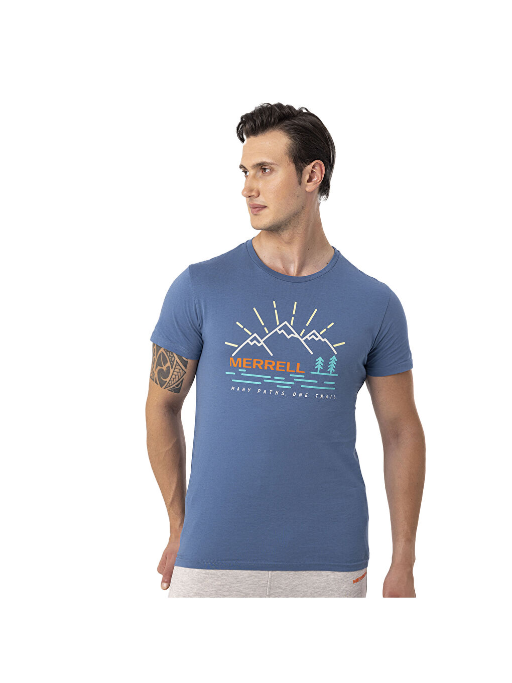 Tobi Erkek Mavi Tişört-6