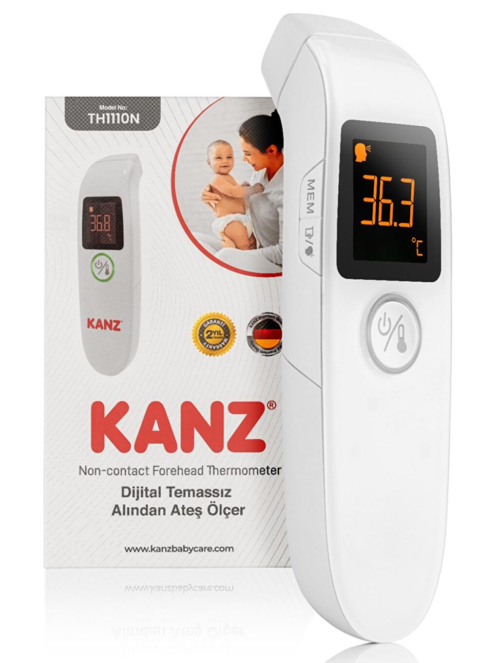 Dijital Temassız Alından Ateş Ölçer - Standart-1