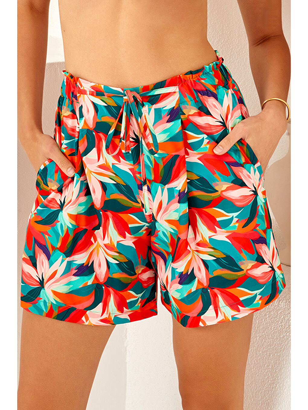 Kadın Havuz Deniz Şort Mayo 4407 Yeşil-1