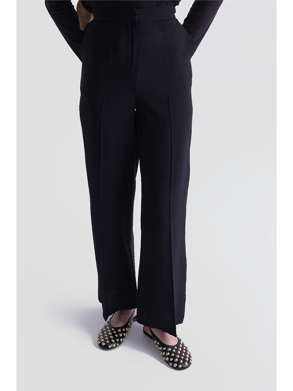 Kemerli Yelekli Takım Siyah-6