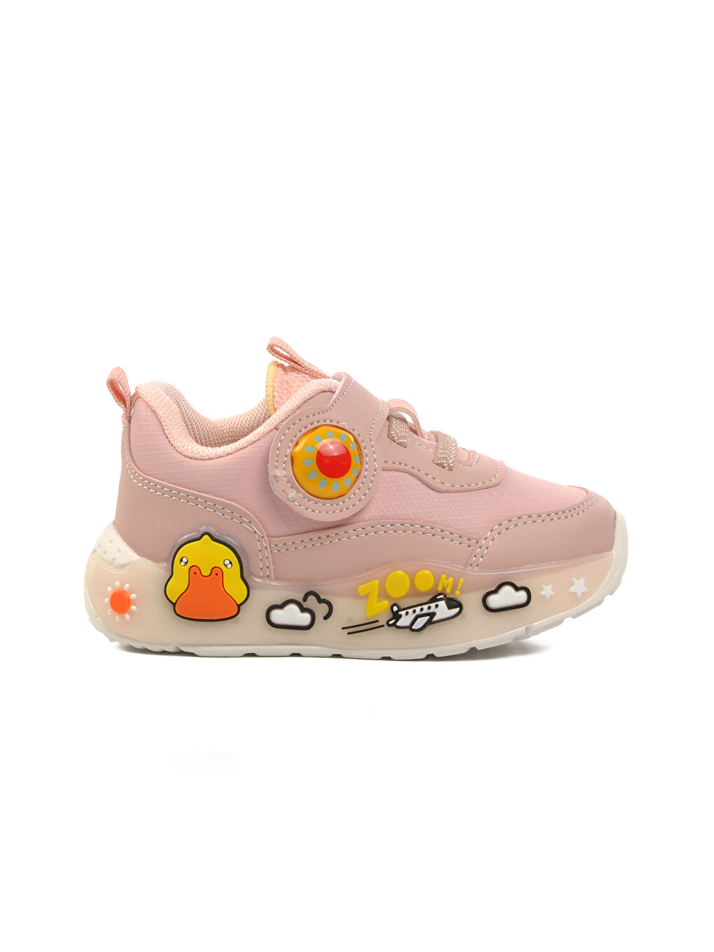 Pepino Pudra Pembe Pudra Unisex Cırtlı Çocuk Sneaker 1739-B