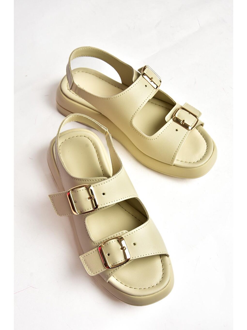 S5181083 Bej Kadın Sandalet-2