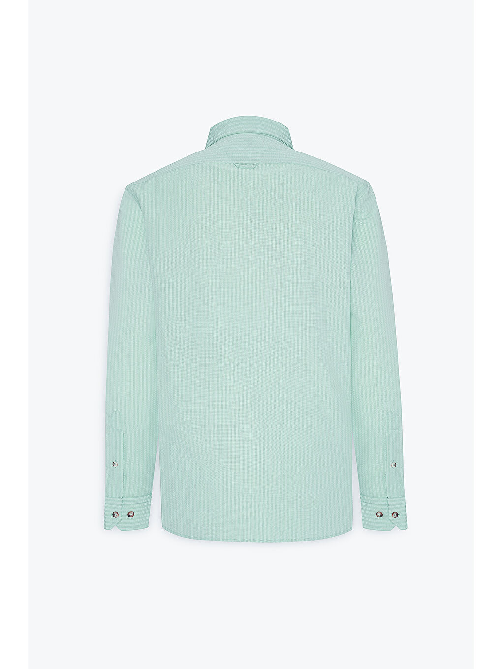 Mavi Erkek Mint Slim Fit Dar Kesim Gofre Desenli Düğmeli Yaka Hafif Kumaş Gömlek-8