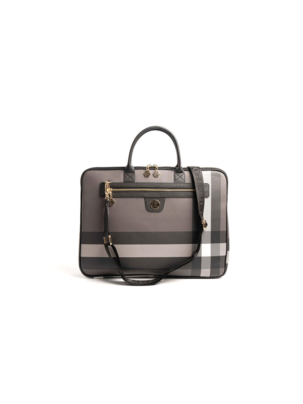 Gri Kadın Laptop Çantası SP1175-M129 SILVER POLO Laptop & Evrak Çantası Siyah-4