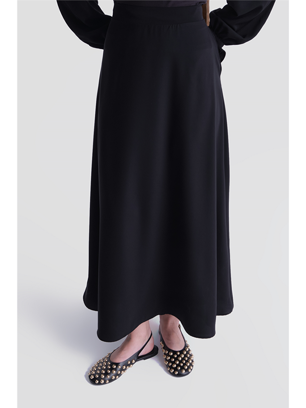 Beli Büzgülü Takım Siyah-5